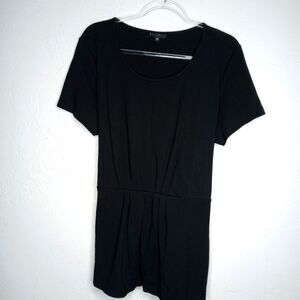 Eloquii Black Tie Waist Blouse